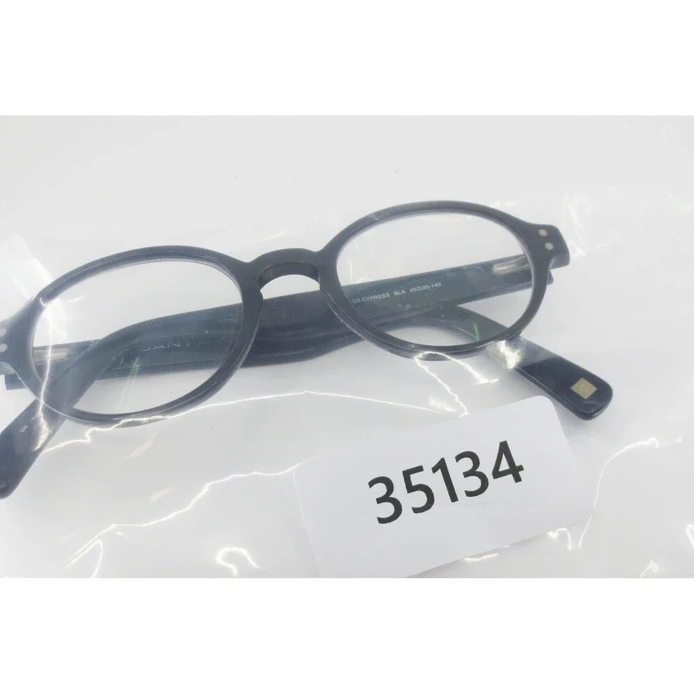 Gant Rugger Cypress BLK Round Black Eyeglasses Frames 45-20-140 G Logo 35134